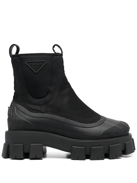 prada ankle boots|prada monolith gabardine boots.